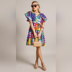 JODIFL Multicolor Striped Dress